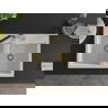 Mexen Hektor granite sink 2-bowl 800 x 480 mm, white, gold siphon - 6521802000-20-G