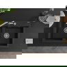 Mexen Hektor granite sink 2-bowl 800 x 480 mm, black/silver metallic, chrome siphon - 6521802000-73