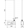 Mexen FA-J1229 300 W Electric Heater, White - W959-0300-20
