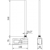 Mexen FA-J1229 electric heater 300 W, black - W959-0300-70