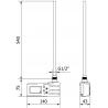 Mexen FA-J1229 electric heater 600 W, white - W959-0600-20