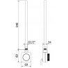 Mexen FA-FD14 electric heater 600 W, white - W956-0600-20