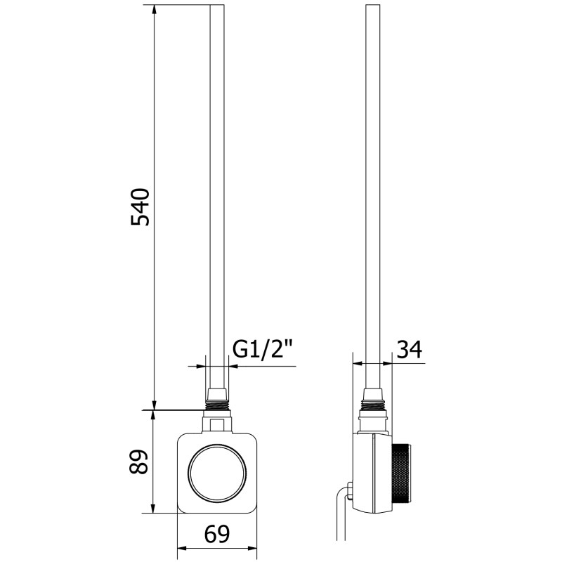 Mexen FA-FD14 600 W Electric Heating Element, Black - W956-0600-70
