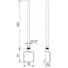 Mexen FA-05W electric heater 300 W, white - W958-0300-20