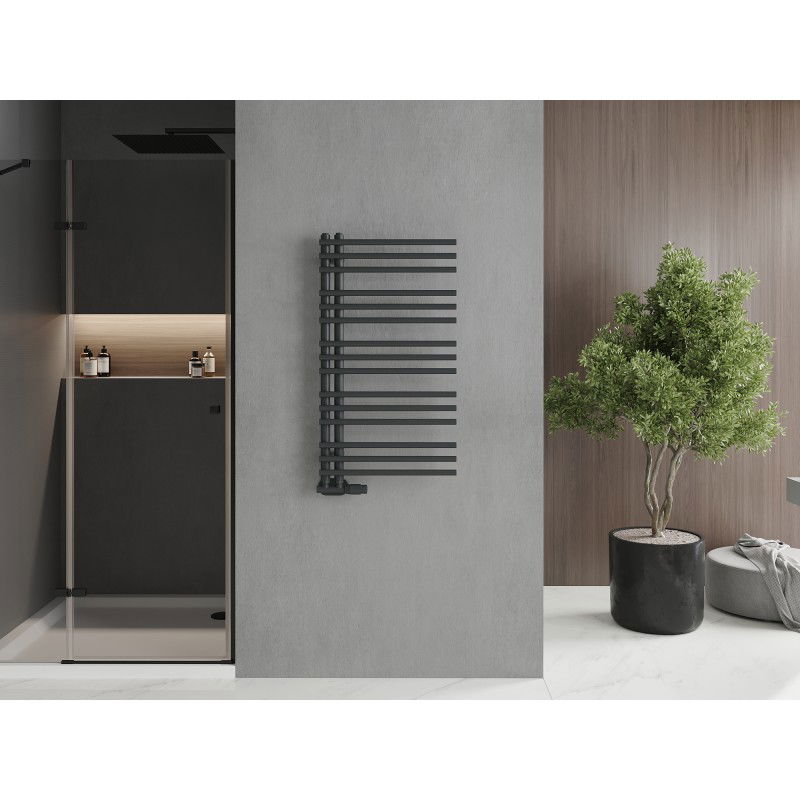 Mexen Neptun decorative bathroom radiator 900 x 500 mm, 369 W, anthracite - W101-0900-500-00-66