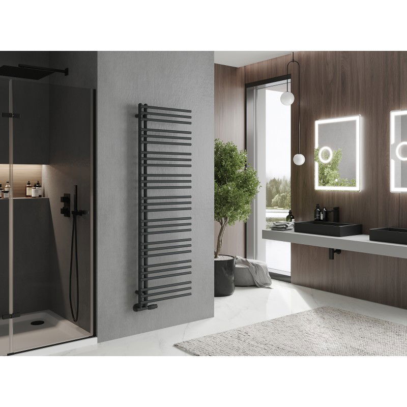 Mexen Neptun decorative bathroom radiator 1600 x 500 mm, 662 W, anthracite - W101-1600-500-00-66