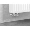Mexen DN50 Dual-Pipe Radiator Valve, Angle 1/2"x16 mm, Nickel - W911-016-01