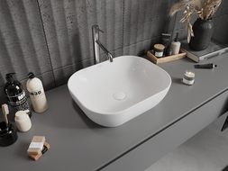 Mexen Rosa 50 x 40 cm countertop washbasin, white - 21095000