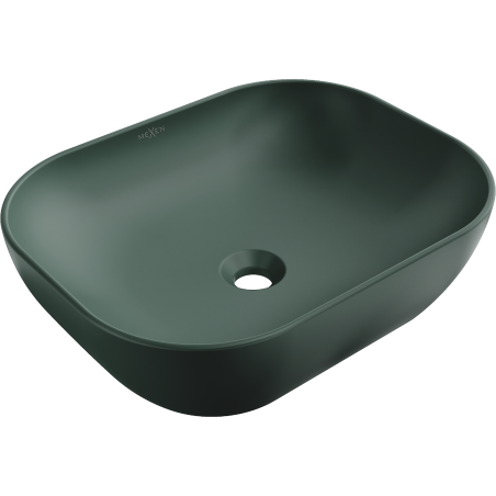 Mexen Rosa countertop washbasin 50 x 40 cm, dark green matte - 21095047