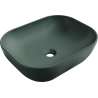 Mexen Rosa countertop washbasin 50 x 40 cm, dark green matte - 21095047