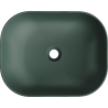 Mexen Rosa countertop washbasin 50 x 40 cm, Dark green matt - 21095047