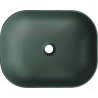 Mexen Rosa countertop washbasin 50 x 40 cm, dark green matte - 21095047