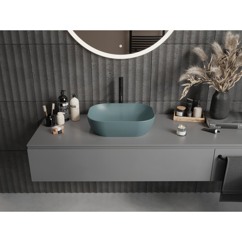 Mexen Rosa countertop washbasin 50 x 40 cm light green matte - 21095048