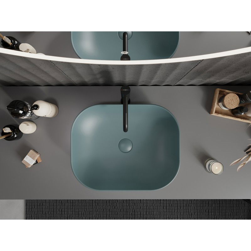 Mexen Rosa countertop sink 50 x 40 cm light green matte - 21095048