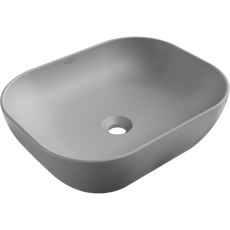 Mexen Rosa countertop washbasin 50 x 40 cm light gray matte - 21095061