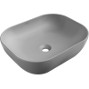 Mexen Rosa countertop washbasin 50 x 40 cm light gray matte - 21095061