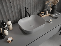 Mexen Rosa countertop basin 50 x 40 cm light grey matte - 21095061
