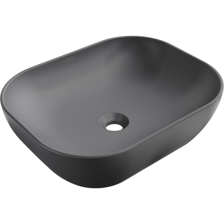 Mexen Rosa countertop washbasin 50 x 40 cm, Dark grey matt - 21095071