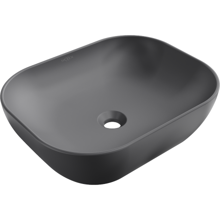 Mexen Rosa countertop washbasin 50 x 40 cm, dark grey matte - 21095071
