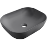Mexen Rosa countertop washbasin 50 x 40 cm, dark grey matte - 21095071