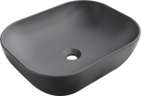Mexen Rosa countertop washbasin 50 x 40 cm, Dark grey matt - 21095071