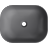 Mexen Rosa countertop washbasin 50 x 40 cm, Dark grey matt - 21095071