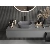 Mexen Rosa countertop sink 50 x 40 cm, dark gray matte - 21095071