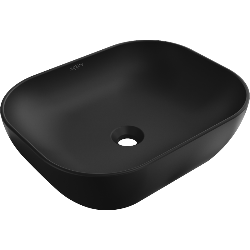 Mexen Rosa countertop washbasin 50 x 40 cm, Black matt - 21095085