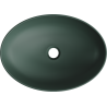 Mexen Cornelia countertop washbasin 50 x 36 cm, Dark green matt - 21885047
