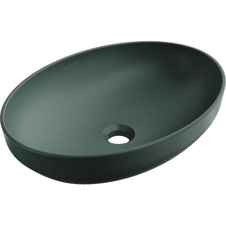 Mexen Cornelia countertop sink 50 x 37 cm, dark green matte - 21885047