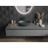 Mexen Cornelia countertop washbasin 50 x 37 cm, dark green matte - 21885047