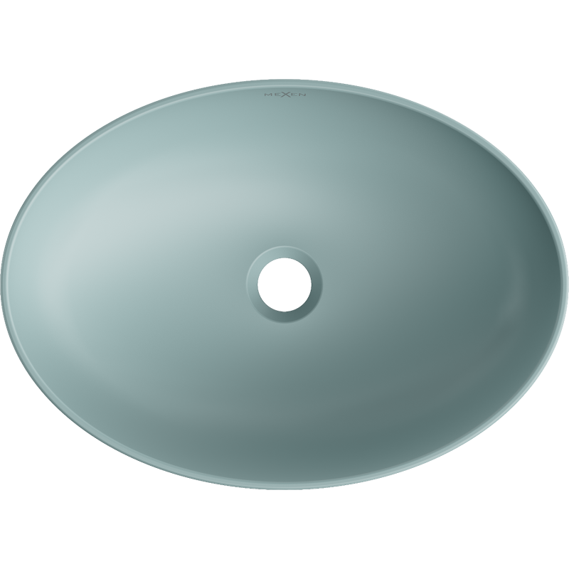 Mexen Cornelia countertop washbasin 50 x 37 cm, light green matte - 21885048