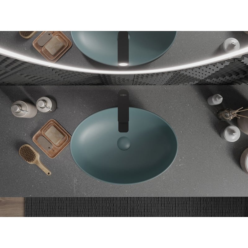 Mexen Cornelia above counter sink 50 x 37 cm, light green matte - 21885048