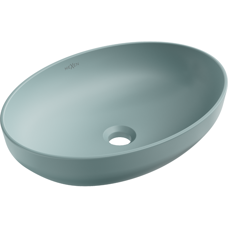 Mexen Cornelia countertop washbasin 50 x 36 cm, Bright green matt - 21885048