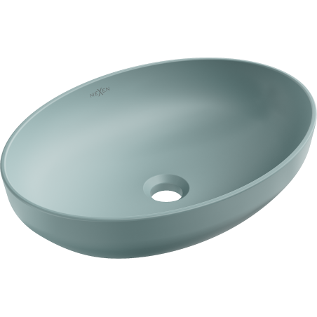 Mexen Cornelia countertop washbasin 50 x 36 cm, Bright green matt - 21885048