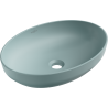 Mexen Cornelia countertop washbasin 50 x 36 cm, Bright green matt - 21885048