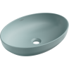 Mexen Cornelia countertop washbasin 50 x 37 cm, light green matte - 21885048