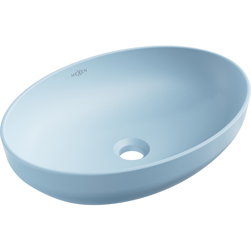 Mexen Cornelia countertop sink 50 x 37 cm, blue matte - 21885049
