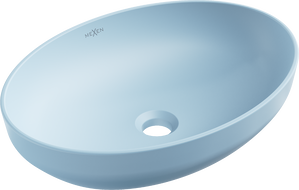 Mexen Cornelia countertop washbasin 50 x 36 cm, Blue mat - 21885049