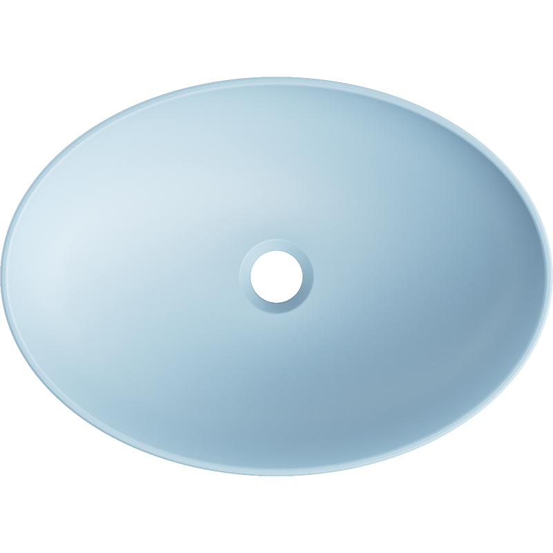 Mexen Cornelia countertop basin 50 x 37 cm, blue matte - 21885049