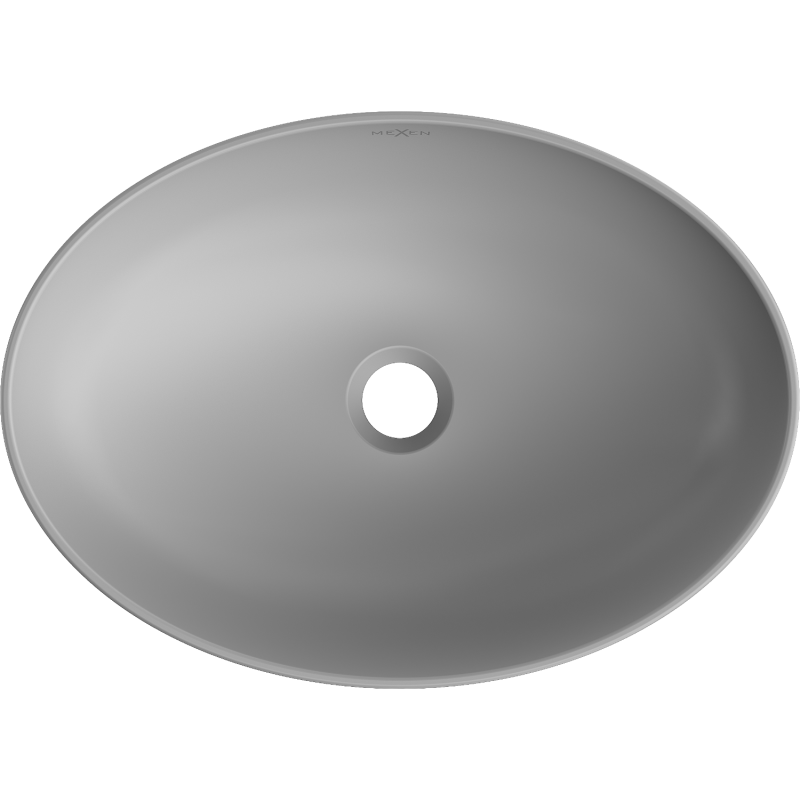 Mexen Cornelia countertop washbasin 50 x 37 cm, light gray matte - 21885061