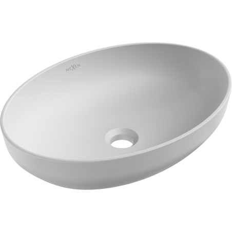 Mexen Cornelia countertop washbasin 50 x 36 cm, Platinum matt - 21885063