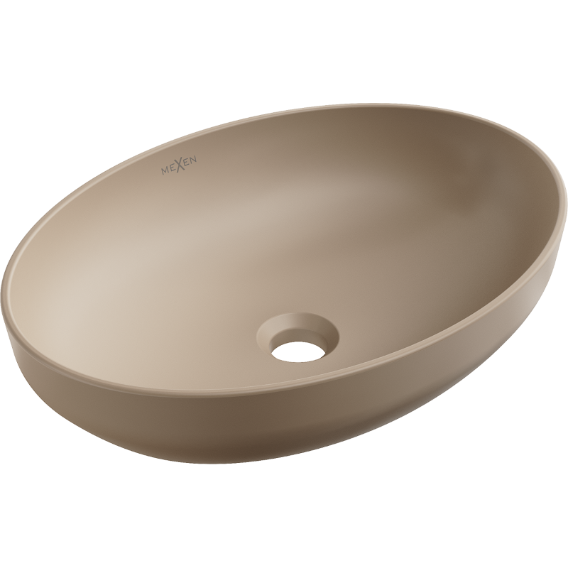 Mexen Cornelia countertop washbasin 50 x 37 cm, matte cappuccino - 21885064