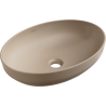 Mexen Cornelia countertop washbasin 50 x 37 cm, matt cappuccino - 21885064