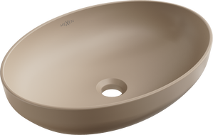 Mexen Cornelia countertop washbasin 50 x 37 cm, matte cappuccino - 21885064