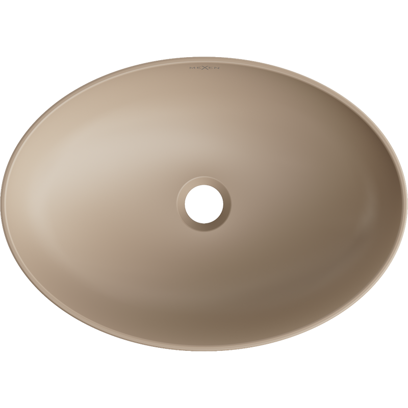 Mexen Cornelia countertop washbasin 50 x 37 cm, matt cappuccino - 21885064