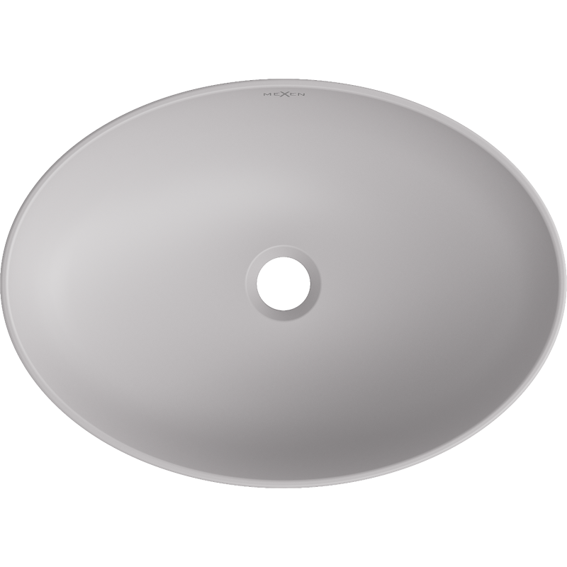 Mexen Cornelia countertop washbasin 50 x 37 cm, matte gray - 21885067