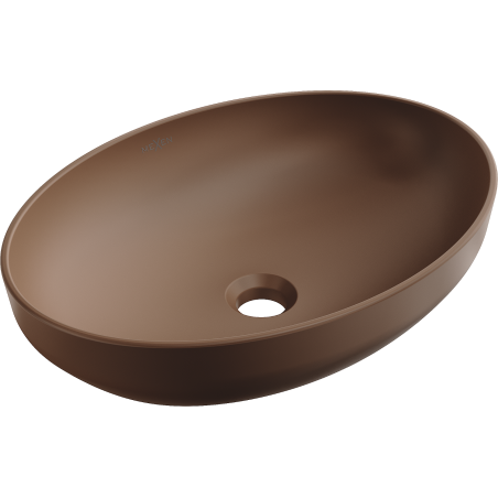 Mexen Cornelia countertop washbasin 50 x 36 cm, Brown matt - 21885068