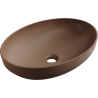 Mexen Cornelia Countertop Washbasin 50 x 37 cm, Matte Brown - 21885068