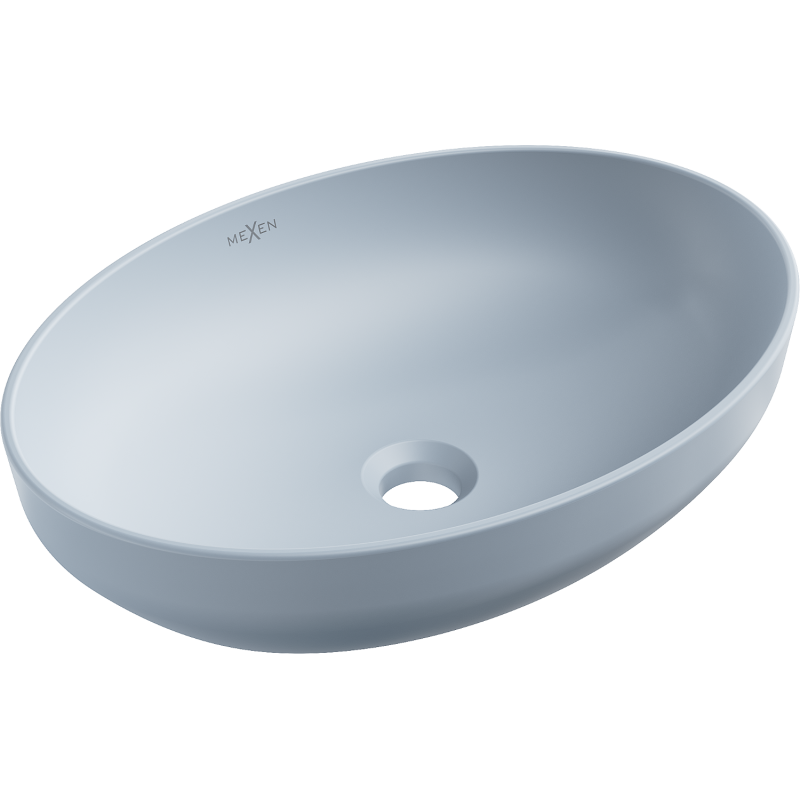 Mexen Cornelia countertop basin 50 x 37 cm, grey-blue matte - 21885069